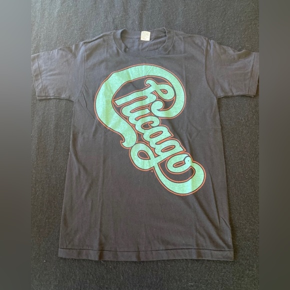 VTG 80’s Doublesided Chicago Band World Tour Merch Tee Shirt! Size Medium. - Picture 3 of 8
